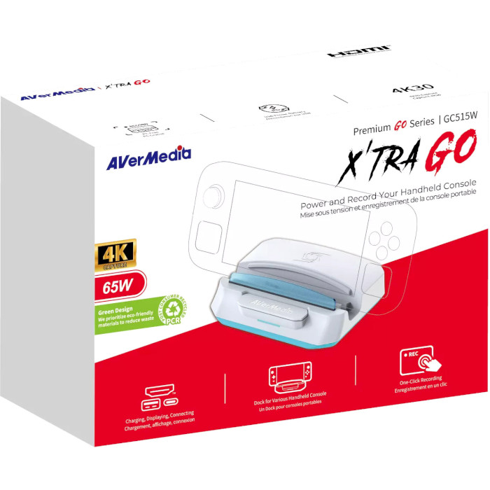 Пристрій відеозахвату AVERMEDIA X’tra Go GC515 White