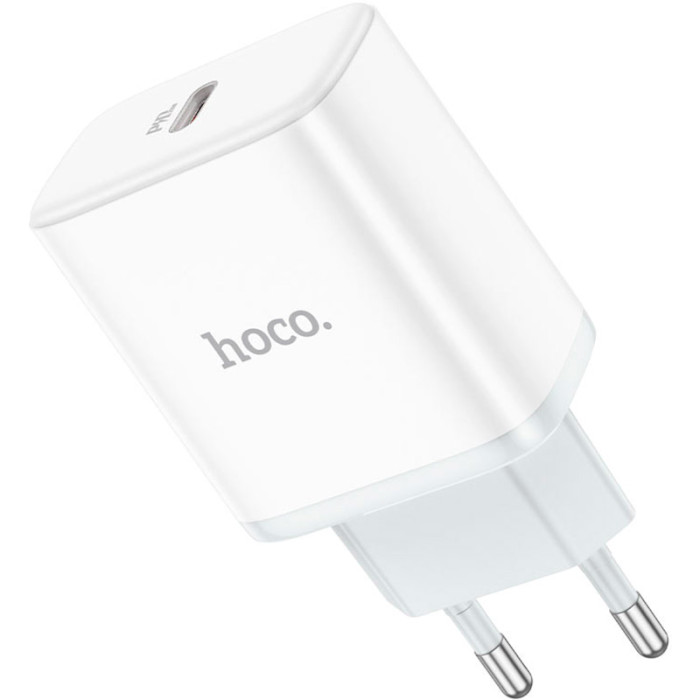 Зарядний пристрій HOCO C104A Stage 1xUSB-C, PD20W White (6931474782892)