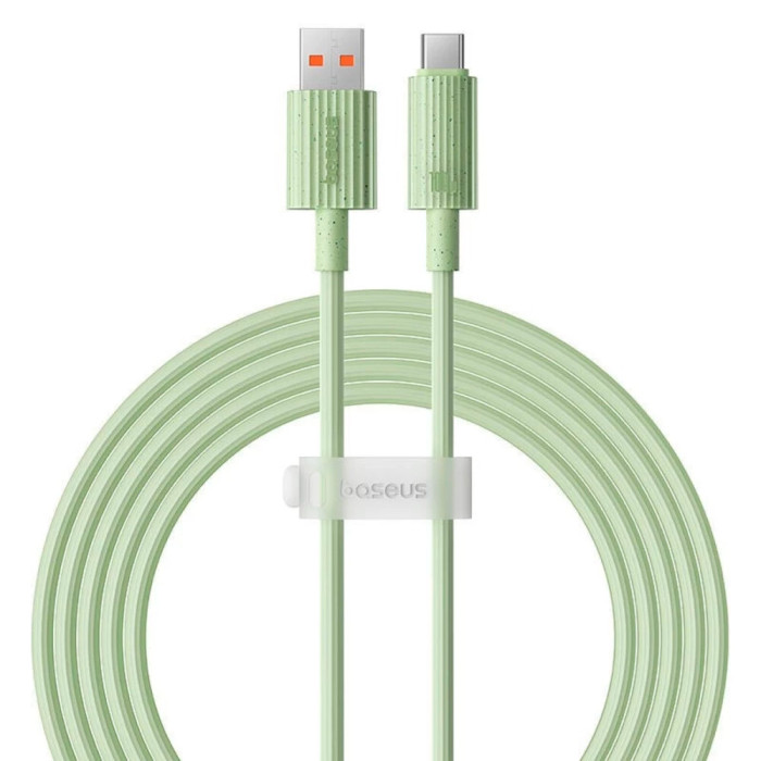 Кабель BASEUS Habitat Series Fast Charging Cable USB to Type-C 100W 2м Natural Green (P10360203631-01)