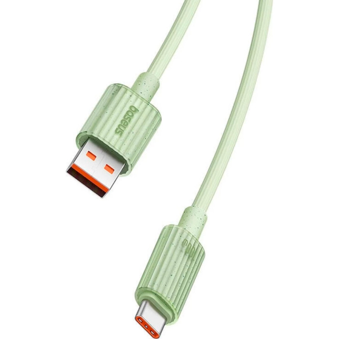 Кабель BASEUS Habitat Series Fast Charging Cable USB to Type-C 100W 2м Natural Green (P10360203631-01)