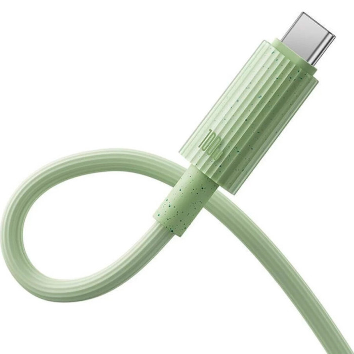 Кабель BASEUS Habitat Series Fast Charging Cable USB to Type-C 100W 2м Natural Green (P10360203631-01)