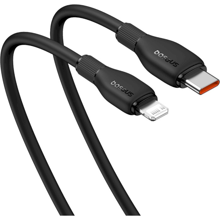 Кабель BASEUS Pudding Series Fast Charging Cable Type-C to iP 20W 1.2м Cluster Black (P10355701111-00)