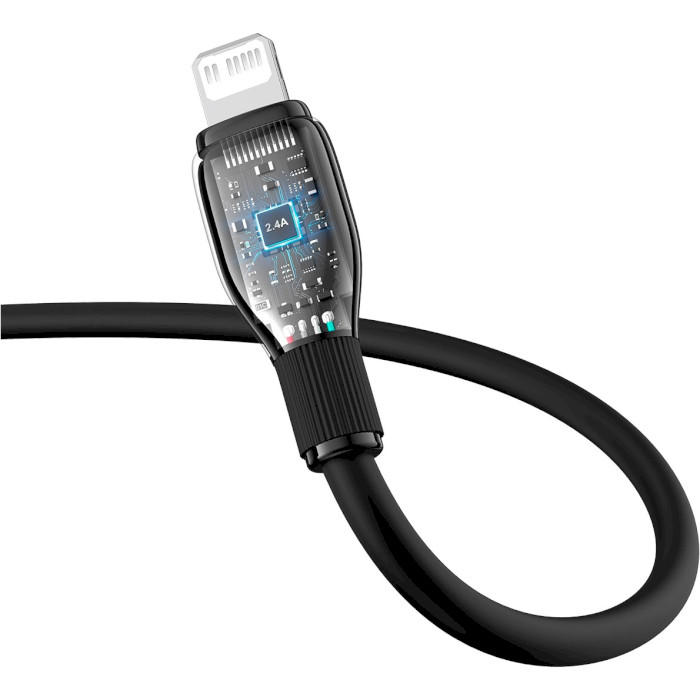 Кабель BASEUS Pudding Series Fast Charging Cable Type-C to iP 20W 1.2м Cluster Black (P10355701111-00)