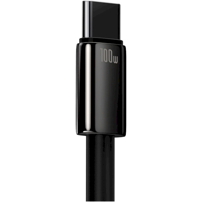 Кабель BASEUS Tungsten Gold Fast Charging Data Cable USB to Type-C 100W 2м Black (CAWJ000101)