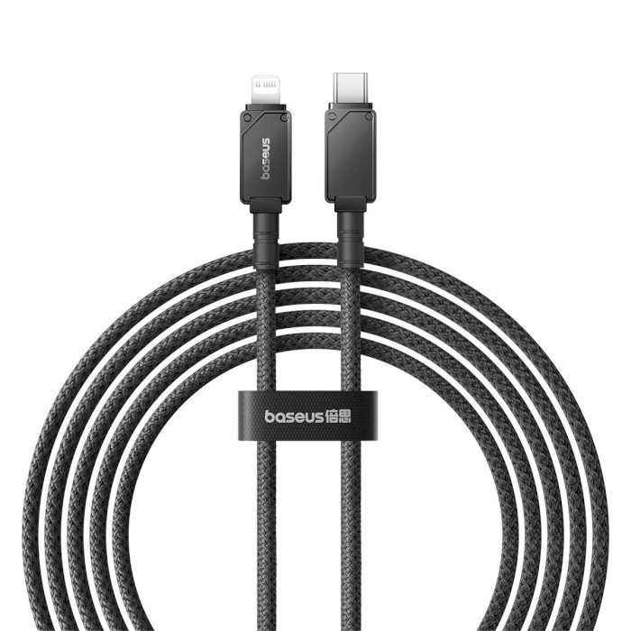 Кабель BASEUS Unbreakable Series Fast Charging Data Cable Type-C to Lightning 20W 2м Cluster Black (P10355803111-01)