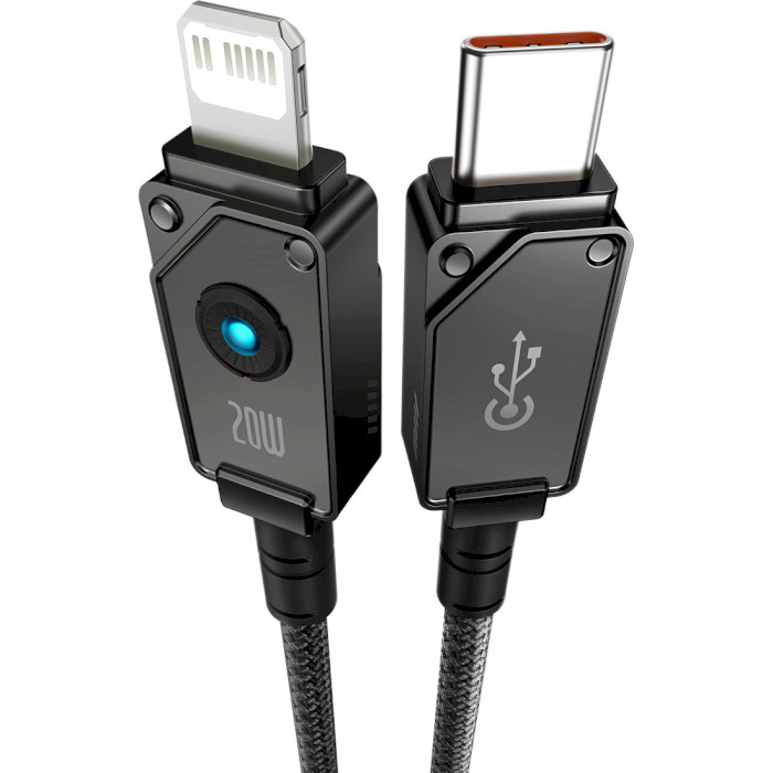 Кабель BASEUS Unbreakable Series Fast Charging Data Cable Type-C to Lightning 20W 2м Cluster Black (P10355803111-01)