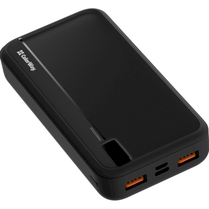 Повербанк COLORWAY High-Power 20000mAh Black (CW-PB200LPA4BK-PD)