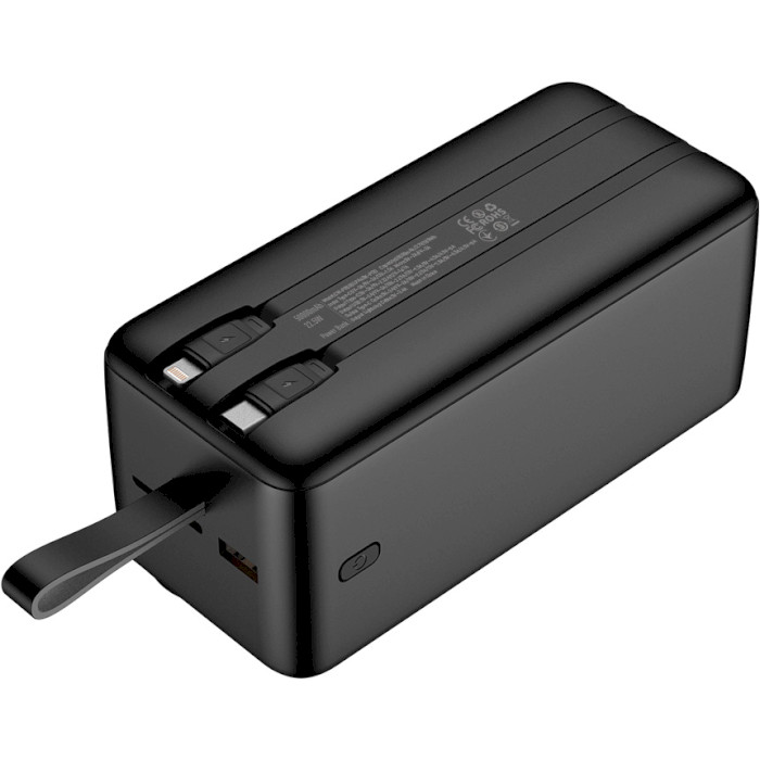 Повербанк COLORWAY LCD 50000mAh Black (CW-PB500LPA4BK-PDD)