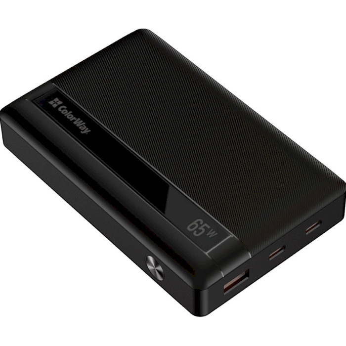 Повербанк COLORWAY Powerful 20000mAh Black (CW-PB200LPA3BK-PDD)