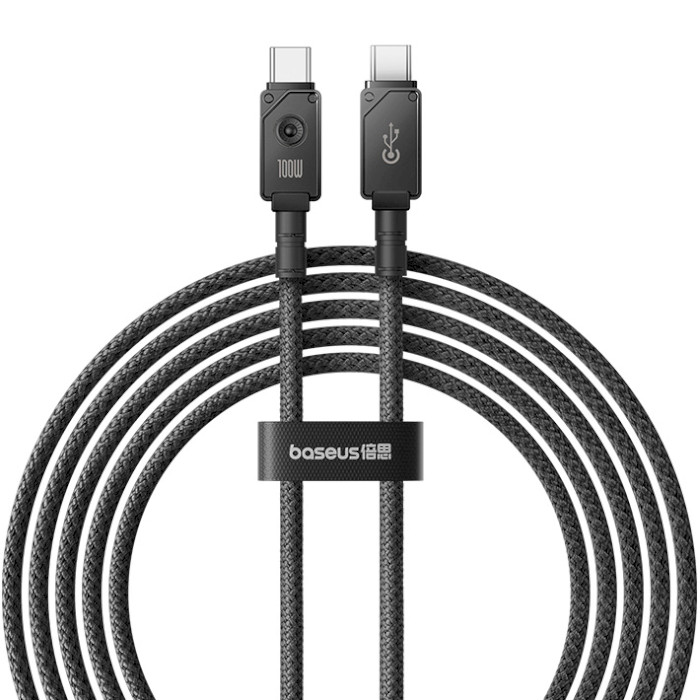 Кабель BASEUS Unbreakable Series Fast Charging Data Cable Type-C to Type-C 100W 2м Cluster Black (P10355800111-01)