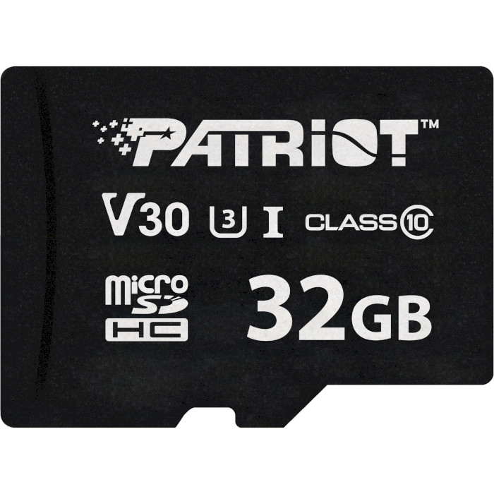 Карта памяти PATRIOT microSDHC VX 32GB UHS-I U3 V30 Class 10 (PSF32GVX31MCH)