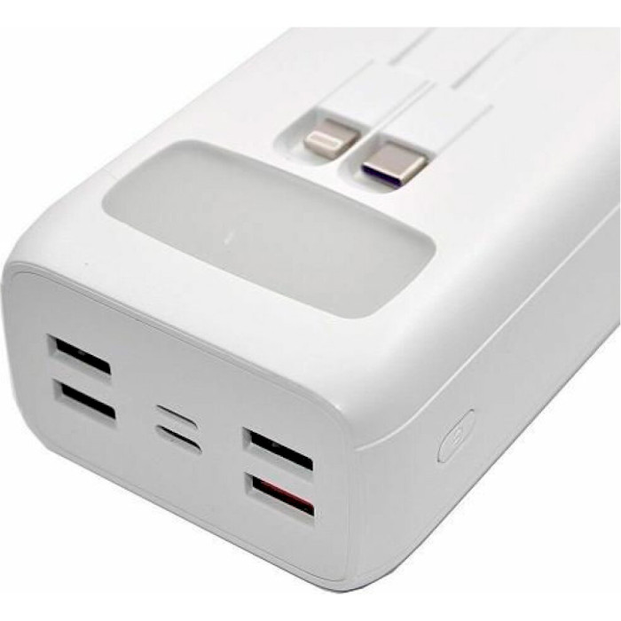 Повербанк DENMEN DP31 PD20W + QC22.5W 30000mAh White