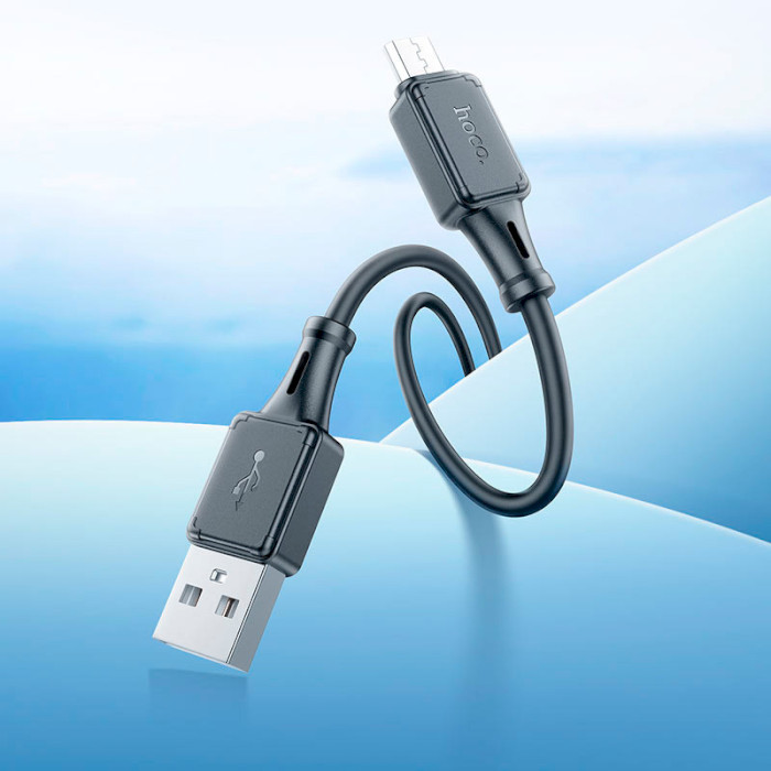 Кабель HOCO X101 Assistant USB-A to Micro-USB 1м Black