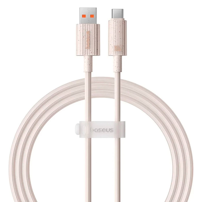 Кабель BASEUS Habitat Series Fast Charging Cable USB to Type-C 100W 1м Wheat Pink (P10360203421-00)