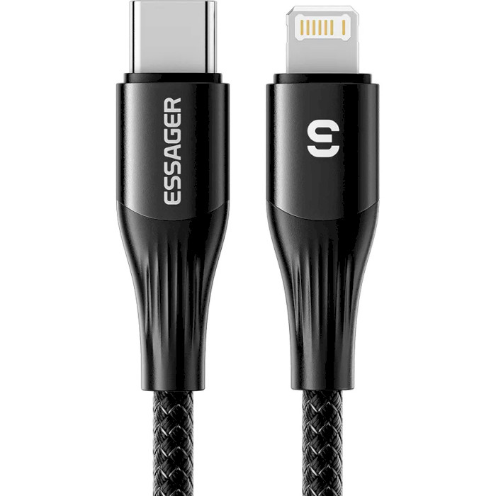 Кабель ESSAGER PD29W Quick Charging Cable Type-C to Lightning 1м Black (EXCTL-SY01-P)