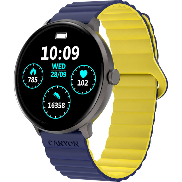 Смарт-годинник CANYON SW-69 Jacky Blue/Yellow (CNS-SW69BL)