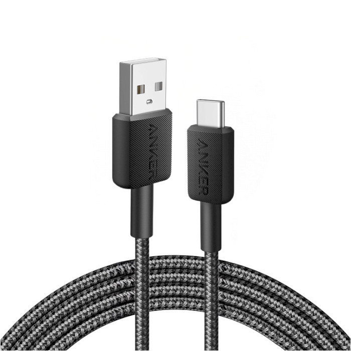 Кабель ANKER Powerline 322 USB-A to USB-C 1.8м Black (A81H6G11)