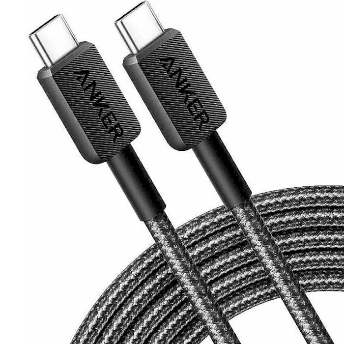 Кабель ANKER Powerline 322 USB-З to USB-C 1.8м Black (A81F6G11)