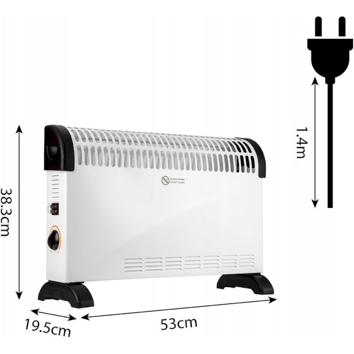 Электрический конвектор NEO TOOLS 90-154, 2000 Вт