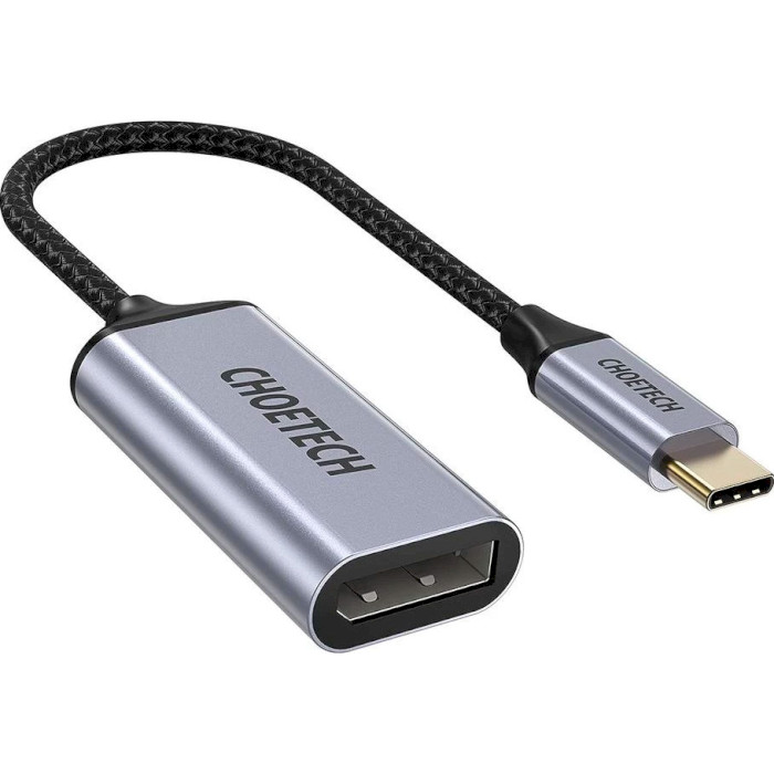 Адаптер CHOETECH Hub-H11 USB-C - DisplayPort Gray (HUB-H11-GY-V2)