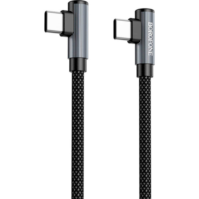 Кабель BOROFONE BU50 Elbow Magnetic PD USB-C to USB-C 1м Black