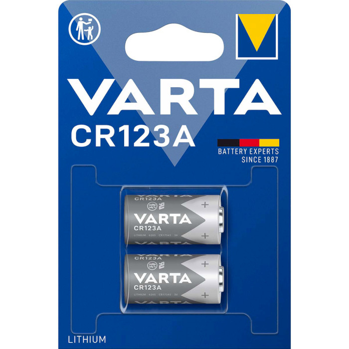 Батарейка VARTA Lithium CR123A 2шт/уп (06205 301 402)