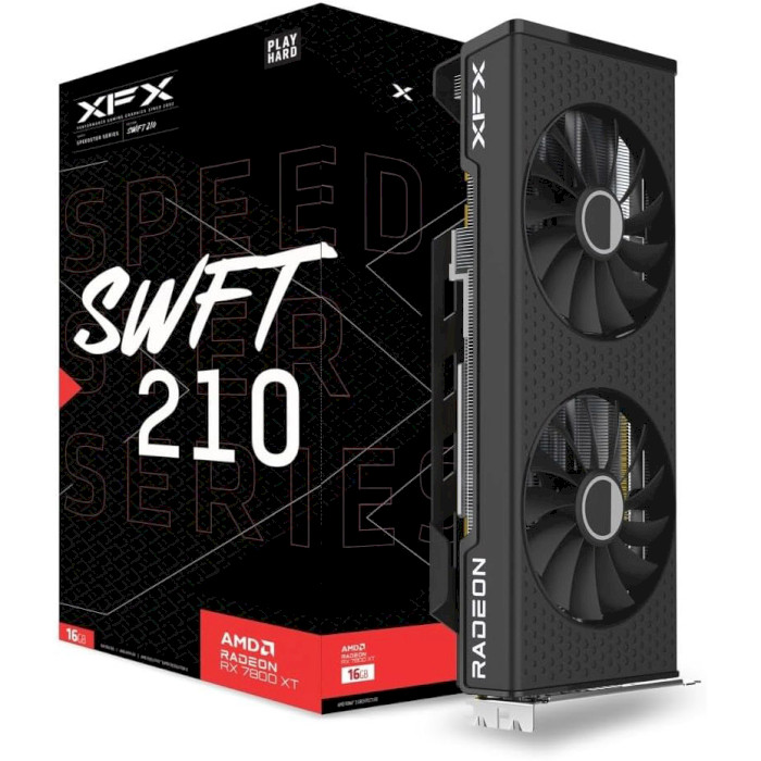 Відеокарта XFX Speedster SWFT 210 Radeon RX 7800 XT Core Edition (RX-78TSWFTFP)