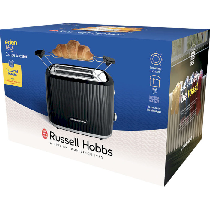 Тостер RUSSELL HOBBS Eden 2S Black (27371-56)