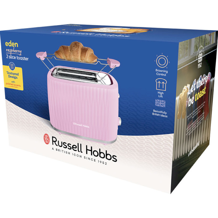 Тостер RUSSELL HOBBS Eden 2S Raspberry (27372-56)