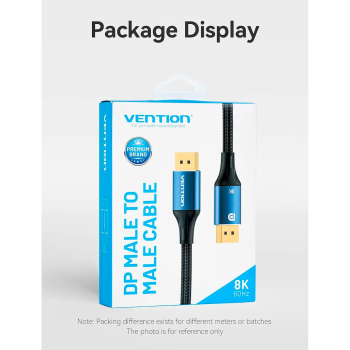 Кабель VENTION 8K Ultra HD Cable DisplayPort 1.5м Blue (HCELG)