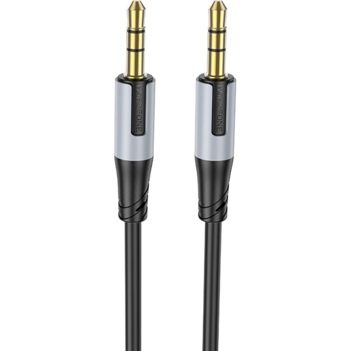 Кабель BOROFONE BL19 Creator AUX Audio Cable mini-jack 3.5mm 1м Black (6941991108310)