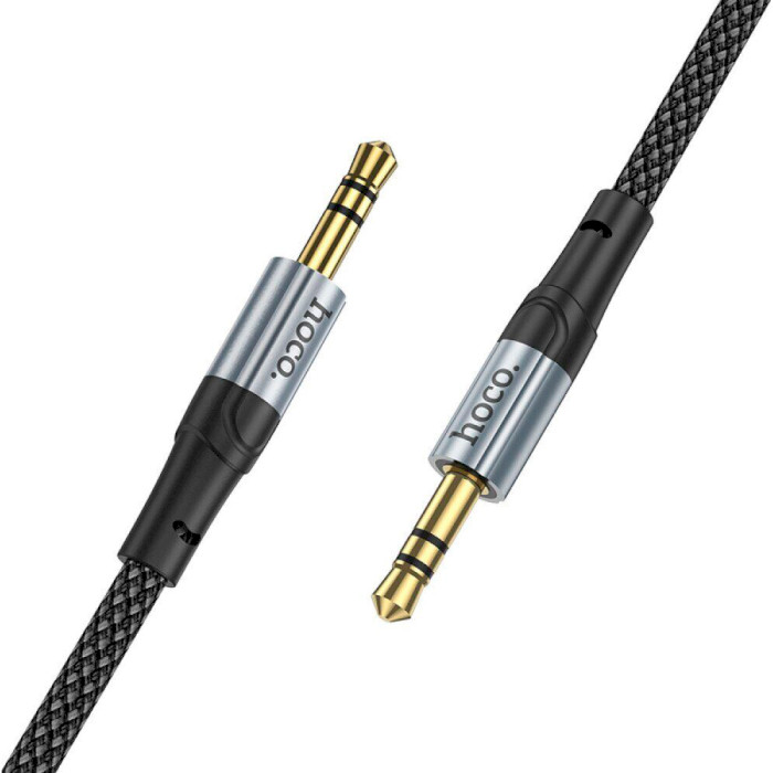 Кабель HOCO UPA26 Fresh AUX Audio Cable mini-jack 3.5mm 1м Black (6942007608800)