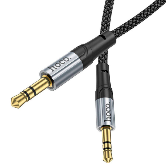 Кабель HOCO UPA26 Fresh AUX Audio Cable mini-jack 3.5mm 1м Black (6942007608800)