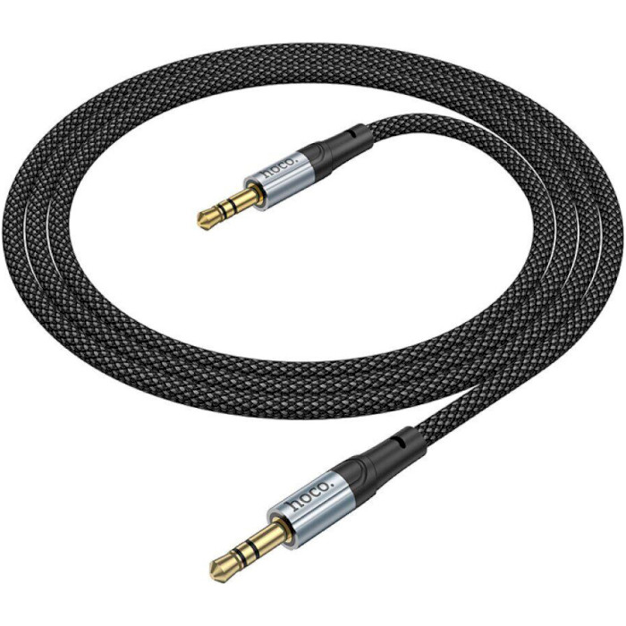 Кабель HOCO UPA26 Fresh AUX Audio Cable mini-jack 3.5mm 1м Black (6942007608800)