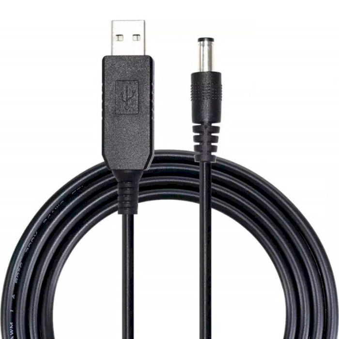 Кабель живлення USB to DC 5.5*2.1mm 9V 1м