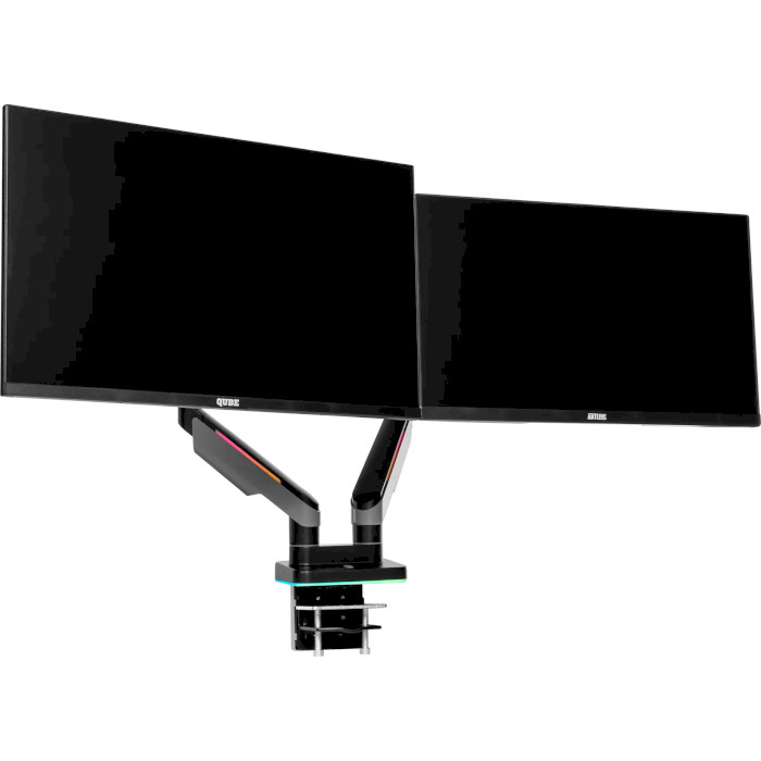 Крепление настольное для 2-х мониторов QUBE RGB3520GD 17"-35" Black