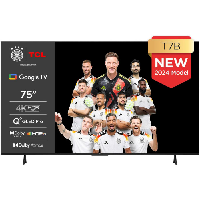 Телевізор TCL 75" QLED 4K 75T7B