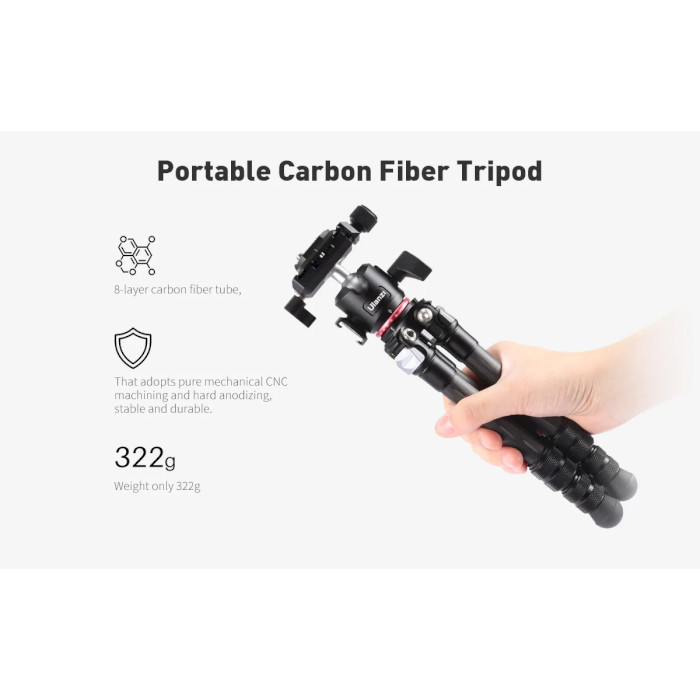 Монопод-трипод ULANZI MT-20 Professional Carbon Fiber Tripod Monopod (UV-2255)