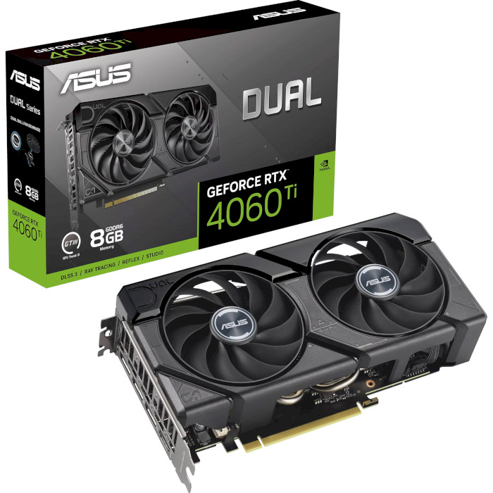 Відеокарта ASUS Dual GeForce RTX 4060 Ti EVO Edition 8GB GDDR6 (DUAL-RTX4060TI-8G-EVO)