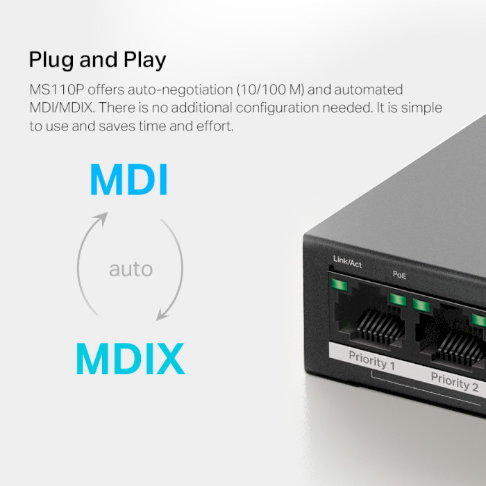 Комутатор MERCUSYS MS110P