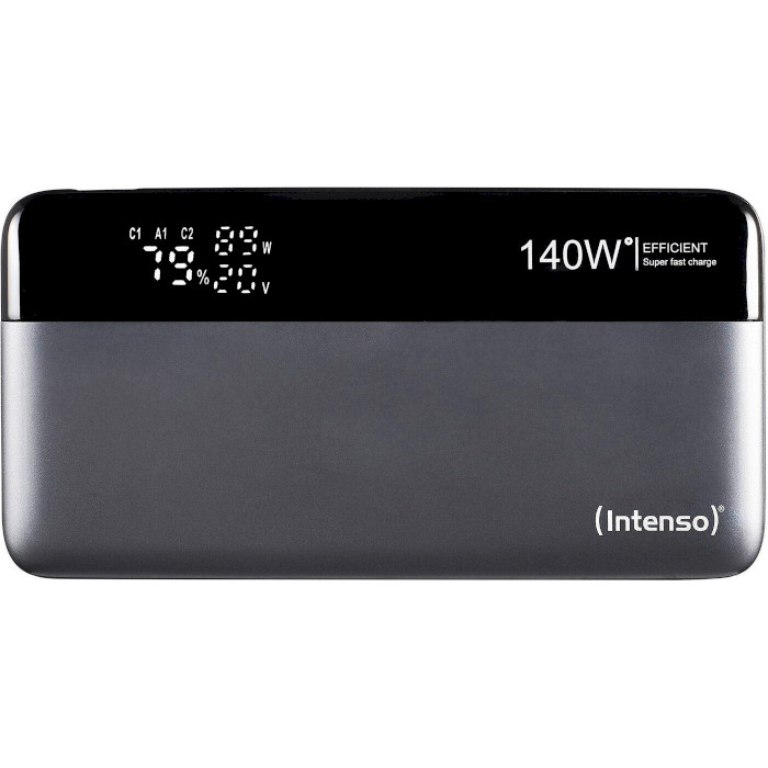 Повербанк INTENSO HE25000 2xUSB-C PD3.1, 1xUSB-A QC3.0 25000mAh Gray/Black (7350060)