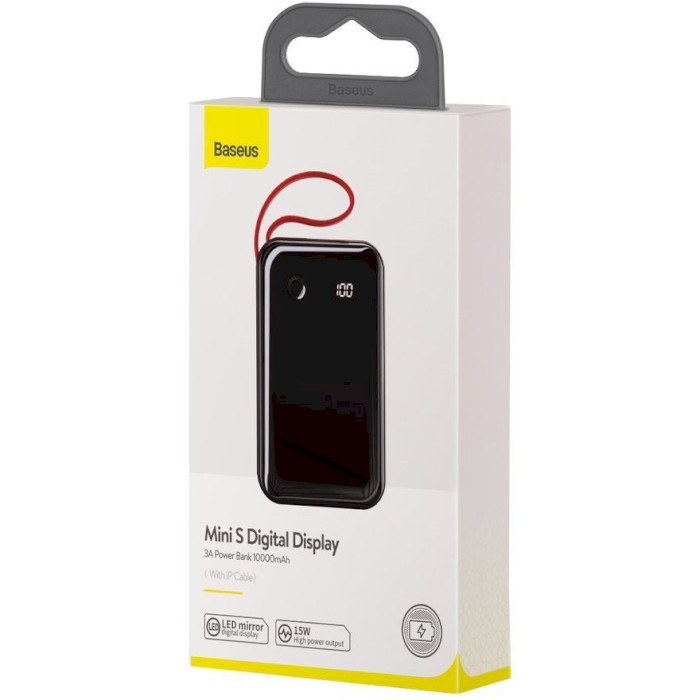 Повербанк BASEUS Mini S Digital Display 3APower Bank 15W 10000mAh Black (PPXF-E01)