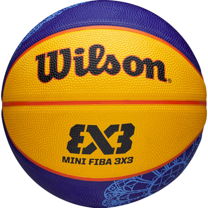 Мини-мяч баскетбольный WILSON FIBA 3x3 Mini Paris 2024 Size 3 (WZ3015101XB3)