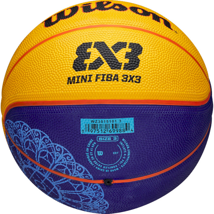 Мини-мяч баскетбольный WILSON FIBA 3x3 Mini Paris 2024 Size 3 (WZ3015101XB3)