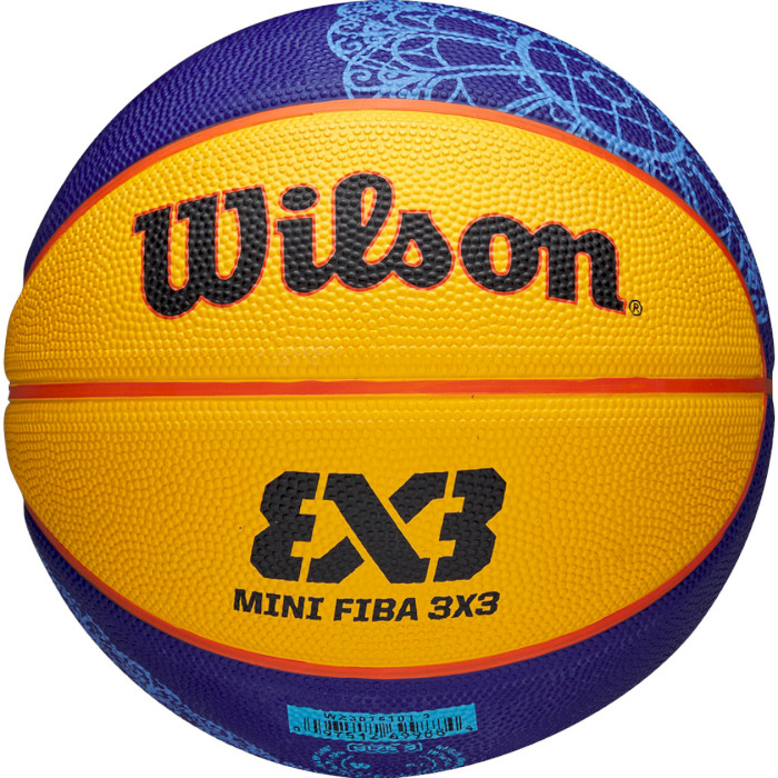 Мини-мяч баскетбольный WILSON FIBA 3x3 Mini Paris 2024 Size 3 (WZ3015101XB3)