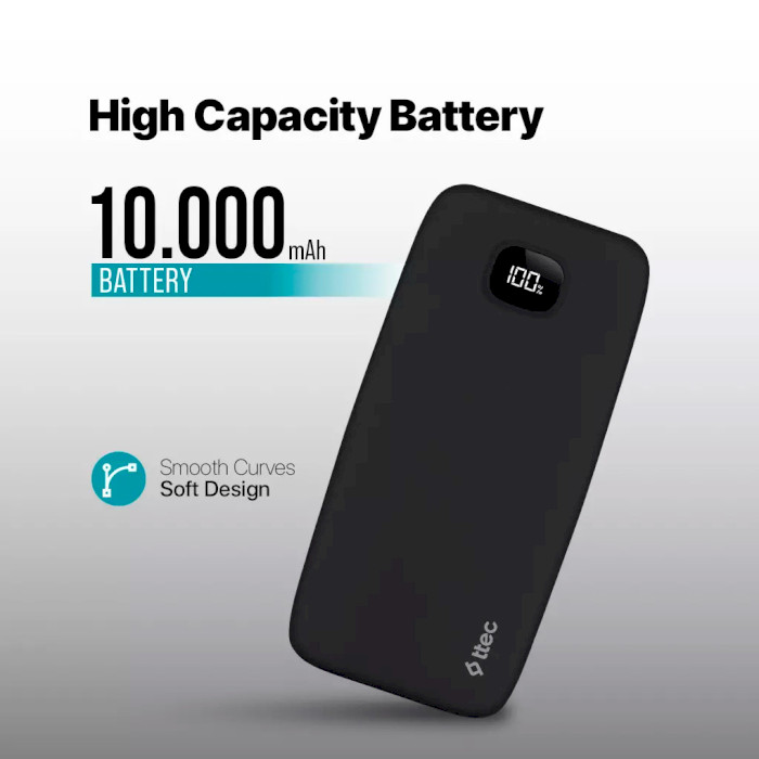 Повербанк TTEC ChargeUp Pro LCD PD 10000mAh Black (2BB209S)