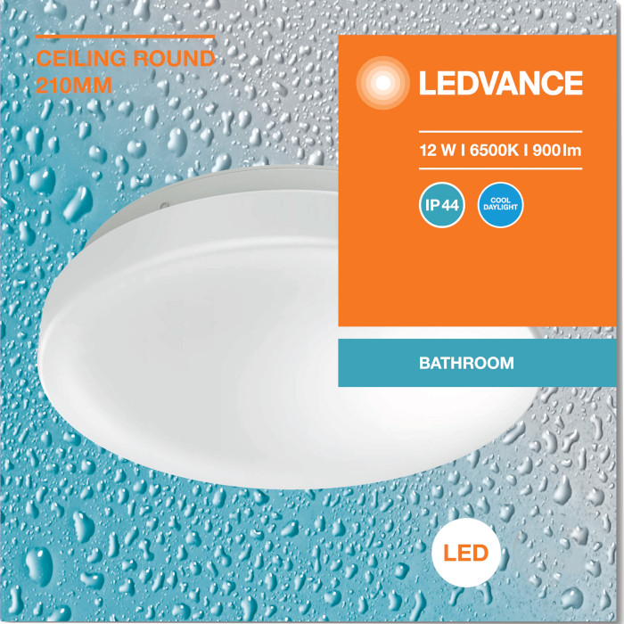 Світильник LEDVANCE Ceiling Round 210 White 12W 6500K (4099854105814)