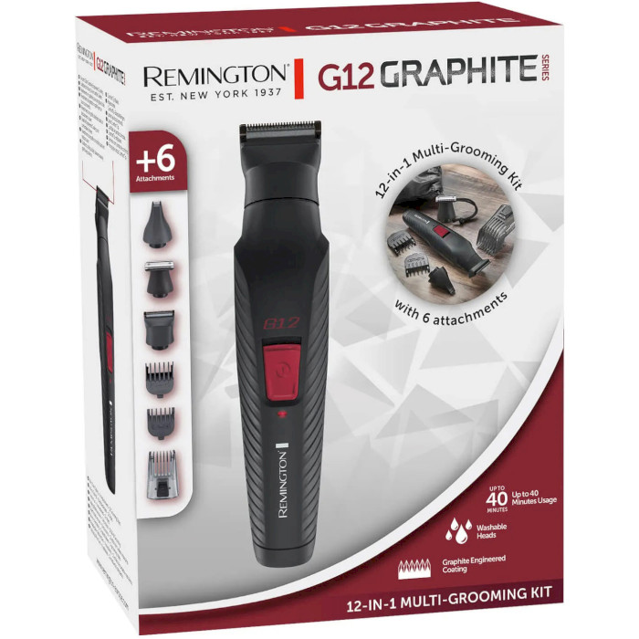 Набір REMINGTON PG2120 G10 Graphite 12-in-1 Multigrooming Kit