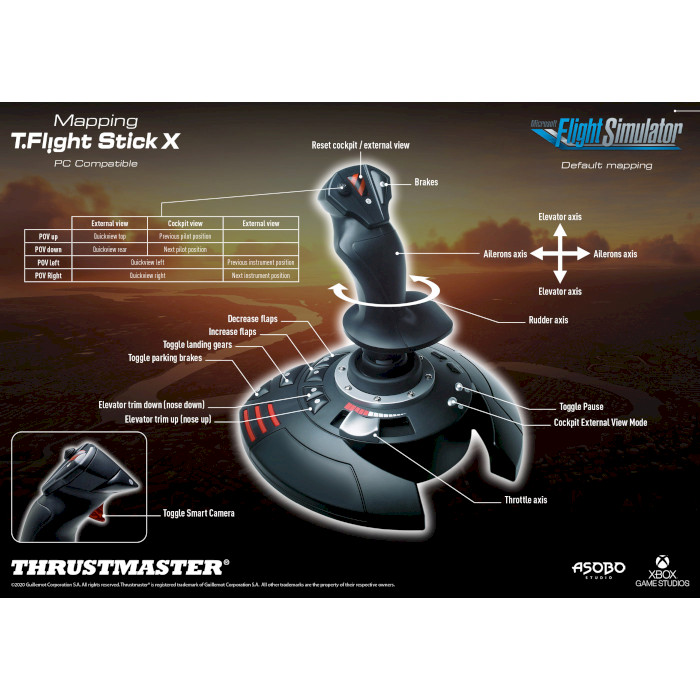 Джойстик THRUSTMASTER T.Flight Stick X (2960694)