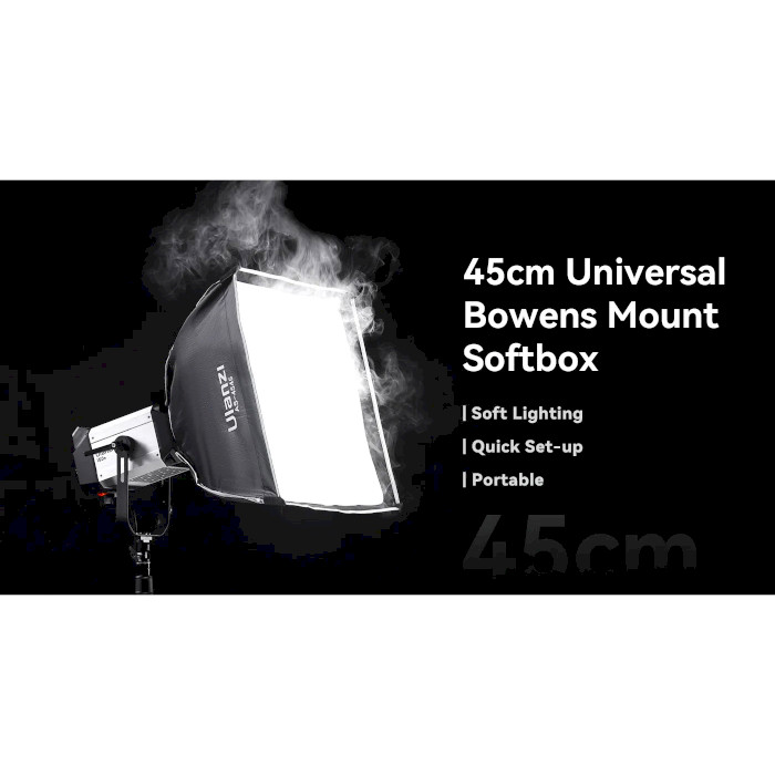 Софтбокс ULANZI AS-4545 45cm Quick Release Softbox with Bowens Mount (UV-L051GBB1)